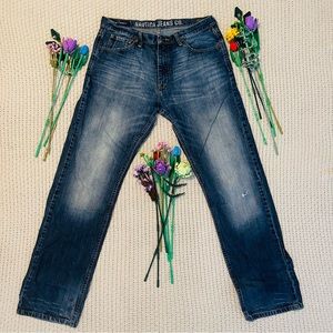Nautica Distressed Blue Denim Jeans Men’s 33 x 34